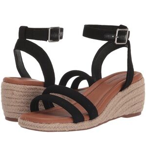 New With Box Lucky Brand Espadrille Open Toe Wedge Sandals Size 8.5